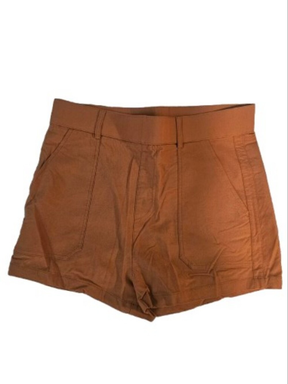 Source Unknown Rust Orange High-Waist Women's Shorts